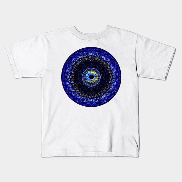 Blue Eye Kids T-Shirt by crunchysqueak